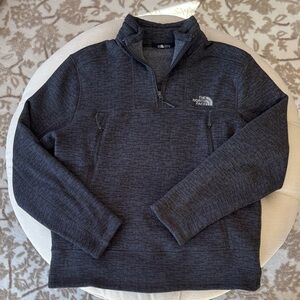 The North Face Dark Gray Half-Zip Fleece men’s size Extra Large